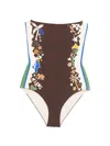 Alemais Maroc Printed Swimsuit In Multi