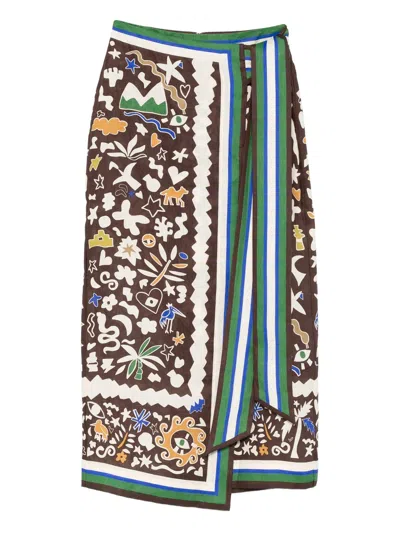 ALEMAIS ALEMAIS MAROC WRAP SKIRT