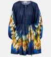 Alemais Alémais Martine Printed Ramie Minidress In Blue