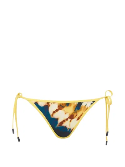 Alemais Martine Tie-dye Side-tie Bikini Bottoms In Multi