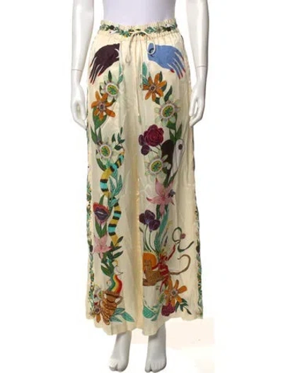 Pre-owned Alemais Meagan Wide Leg Pants In Neutrals