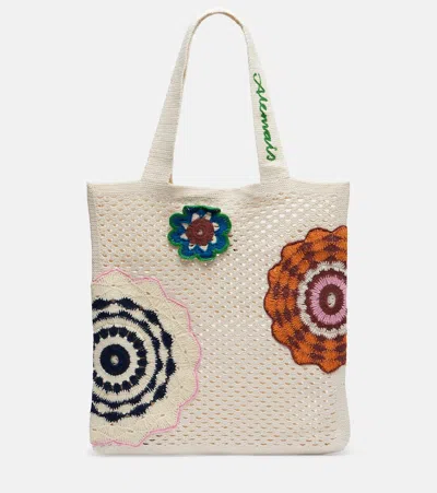 Alemais Alémais Medium Crochet Tote Bag In Multi