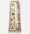 Alemais Alémais Mercado Printed Linen Wide-leg Pants In Multi