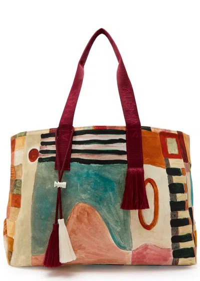 Alemais Michelle Cotton Beach Tote Bag In Multi
