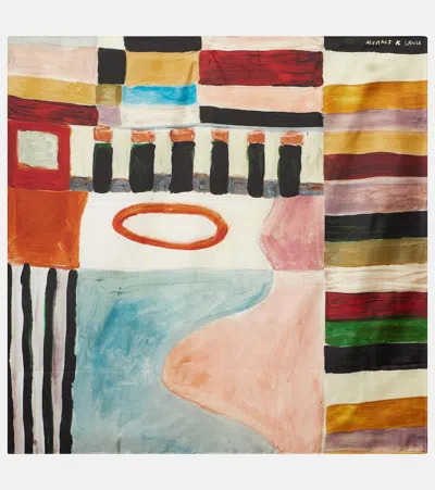 Alemais Michelle印花真丝围巾 In Multi