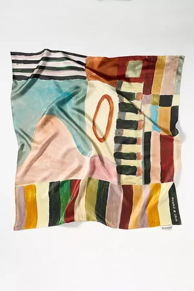 Alemais Michelle Silk Hair Scarf In Multi