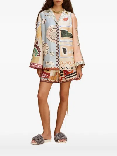 ALEMAIS MICHELLE SILK SHIRT