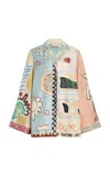 Alemais Michelle Silk-twill Shirt In Multi