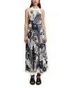 Alemais Mickey Linen Halter Midi Dress In Black