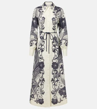ALEMAIS ALÉMAIS MICKEY PRINTED LINEN SHIRT DRESS