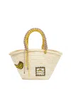 Alemais Midi Macrame Basket Bag In Multi