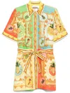Alemais 'la Musica' Multicolor Dress With All-over Graphic Print