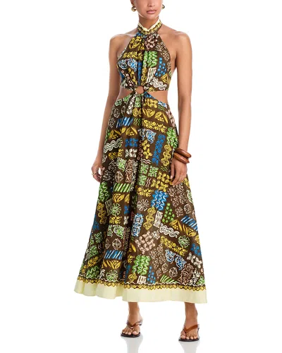 Alemais Minnie Midi Dress In Green