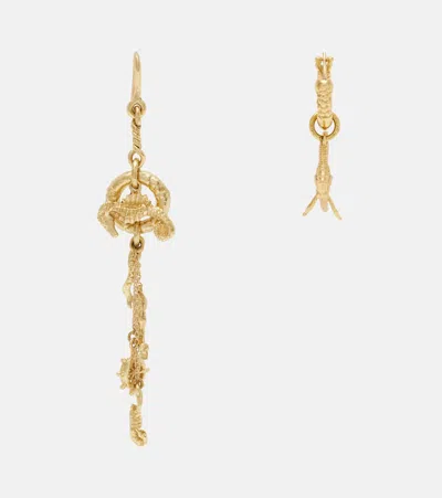 Alemais Alémais Mismatched Sea Drop Earrings In Gold