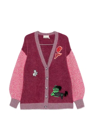 Alemais Mlak Appliqué-embellishment Cardigan In Pink