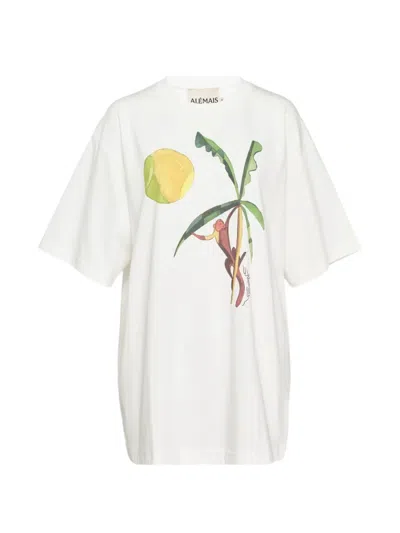 Alemais Mokshini Graphic-print T-shirt In White