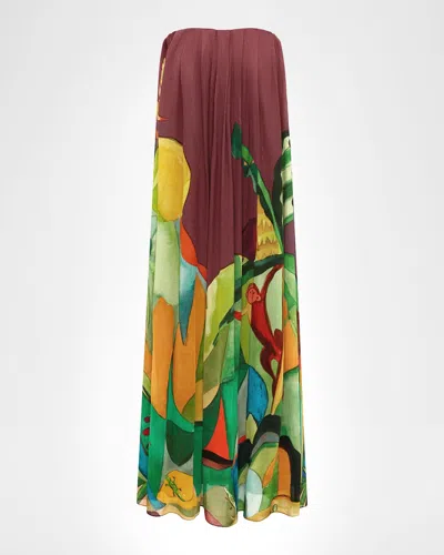 Alemais Mokshini Silk Gown In Multi