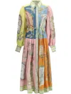Alemais Monte Printed Midi Shirt Dress In 粉色
