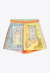 Alemais Multicoloured Colour-blocked Monte Shorts In Multicolor