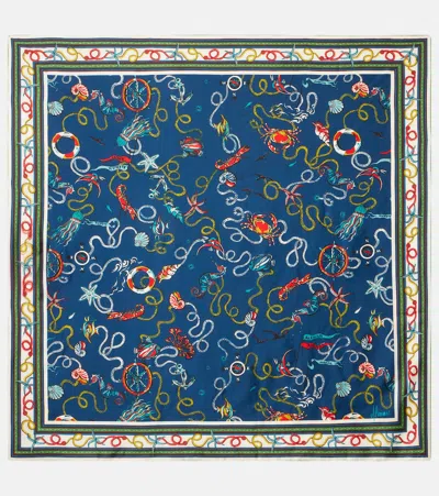 Alemais 印花真丝斜纹布围巾 In Multi