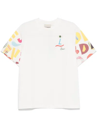 Alemais Nadia Face T-shirt In Beige