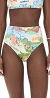 Alemais Nadia High-waist Bikini Bottoms In Multi