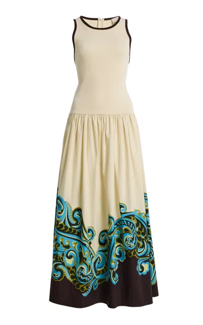 Alemais Alémais Natalia Cotton Midi Tank Dress In Multi