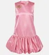 Alemais Neptuna Embellished Satin Minidress In Pink