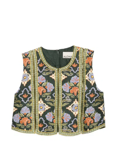 Alemais Oasira Embellished Top In Multi