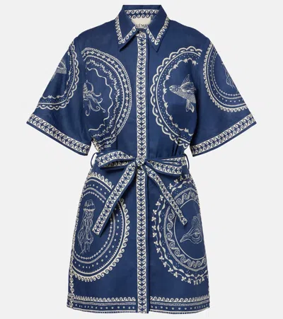 ALEMAIS ALÉMAIS OCEANE LINEN MINIDRESS