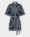 Alemais Oceane Mini Dress In Navy In Navy