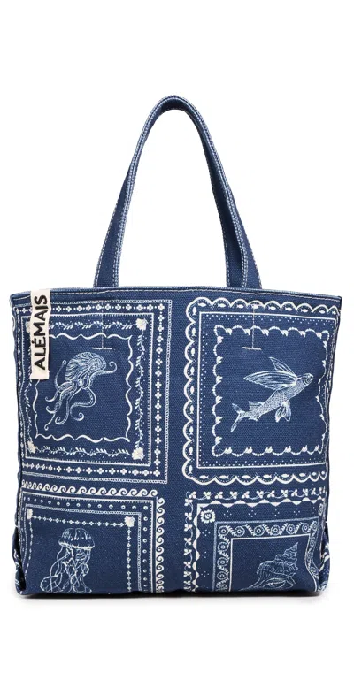 Alemais Oceane Shopper Tote Blue