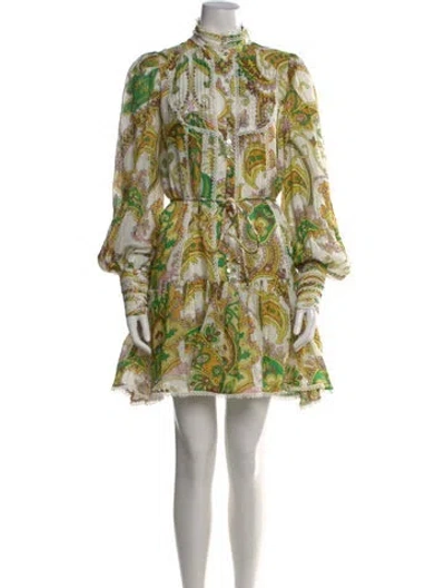 Pre-owned Alemais Octavia Mini Dress W/ Tags In Neutral
