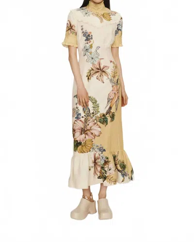 Alemais Oleander Midi Dress In Multi