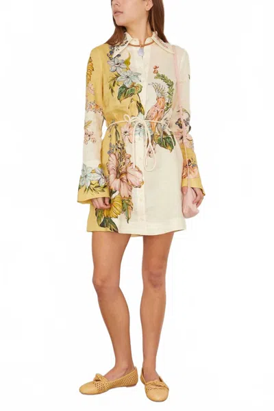 Alemais Oleander Mini Dress In Multi In Neutral