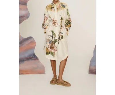 Alemais Oleander Shirt Dress In Multi