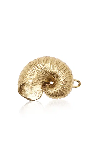 Alemais Alémais Ona Shell Hair Clip In Gold
