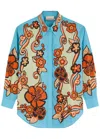 Alemais Ondine Printed Cotton-poplin Shirt In Multicoloured