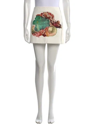 Pre-owned Alemais Opal Mini Skirt In Neutrals/pink