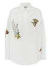 Alemais Orazio Lace-panel Shirt In White