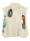 Alemais Orazio Pleated Top In Cream In Neutral
