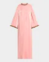 Alemais Orion Beaded Trim Gown In Pink