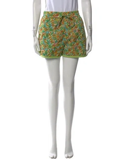 Pre-owned Alemais Paisley Print Mini Shorts In Pink