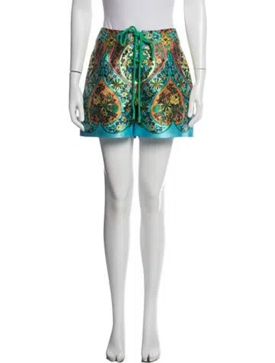 Pre-owned Alemais Paisley Print Shorts In Multi