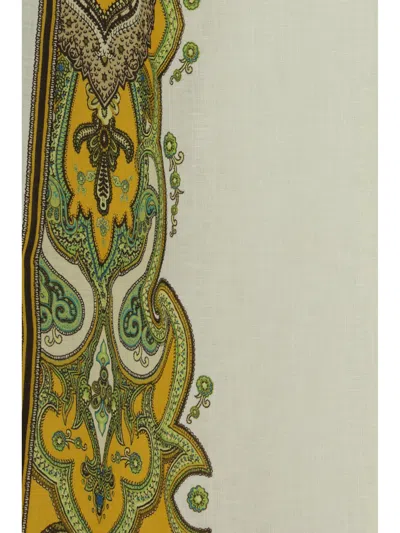 Alemais Paisley-print Linen Trousers In Multi