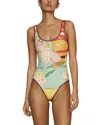 Alemais Palm Island One Piece Swimsuit In Multi