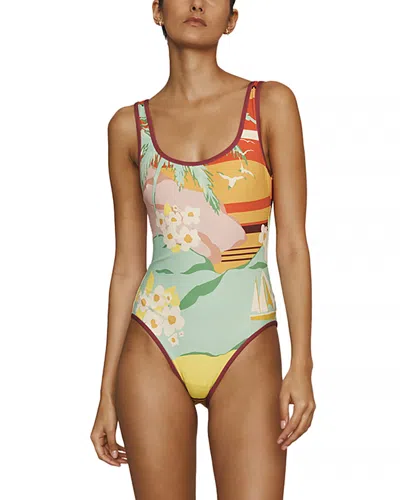 Alemais Palm Island One Piece Swimsuit In Multi