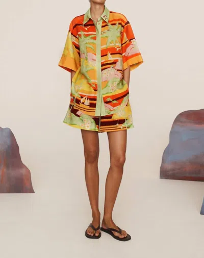 Alemais Palm Island Shirt In Multi