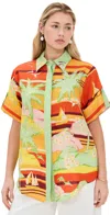 Alemais Palm Island Shirt In Multi