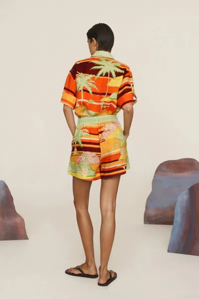 Alemais Palm Island Shorts In Multi